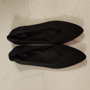 Mia knit flats black